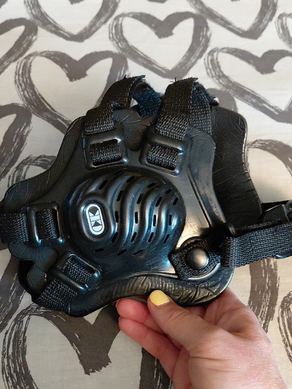 Kids Black Protective Wrist/Arm Guard with Adjustable Straps